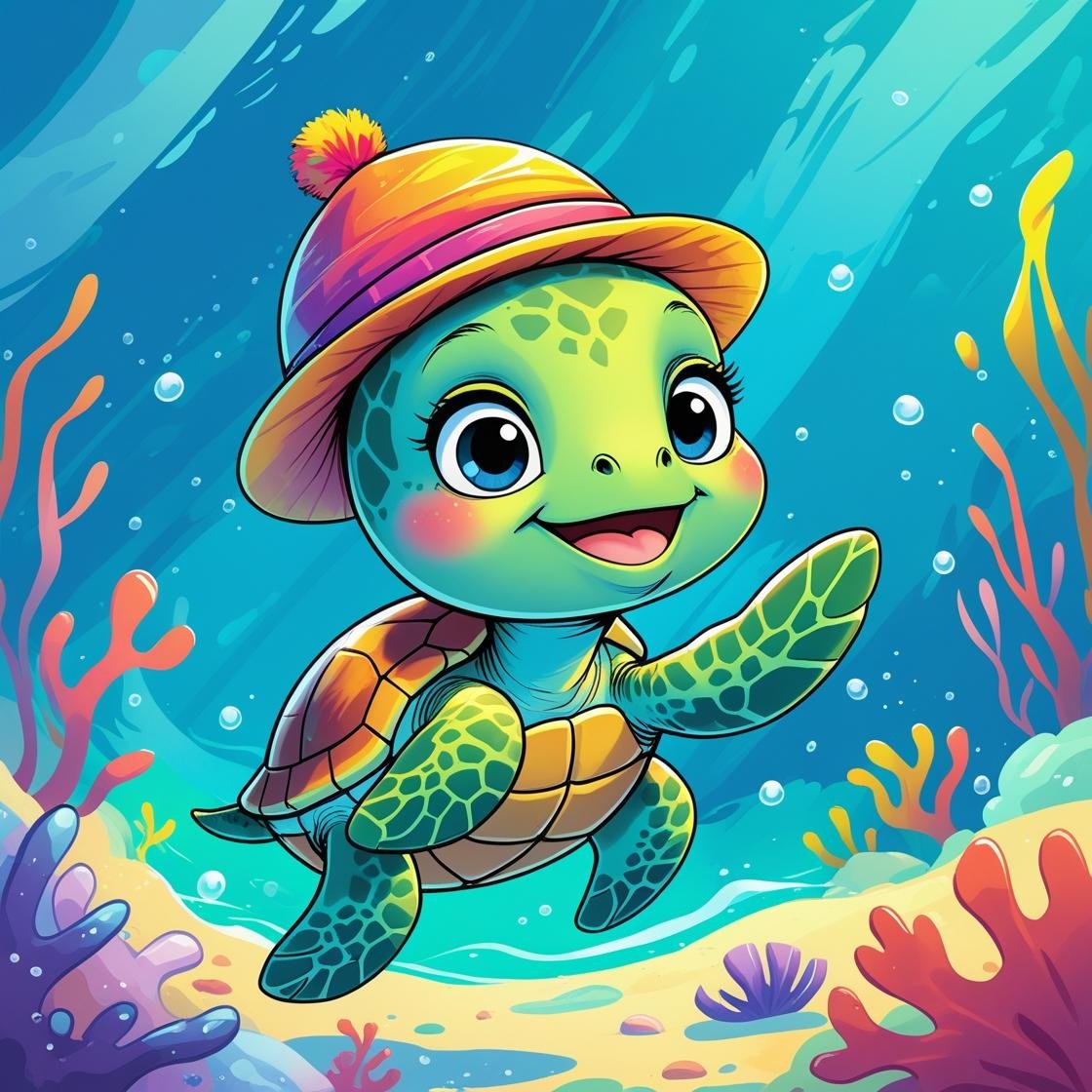 Tiny Turtle poem for kids