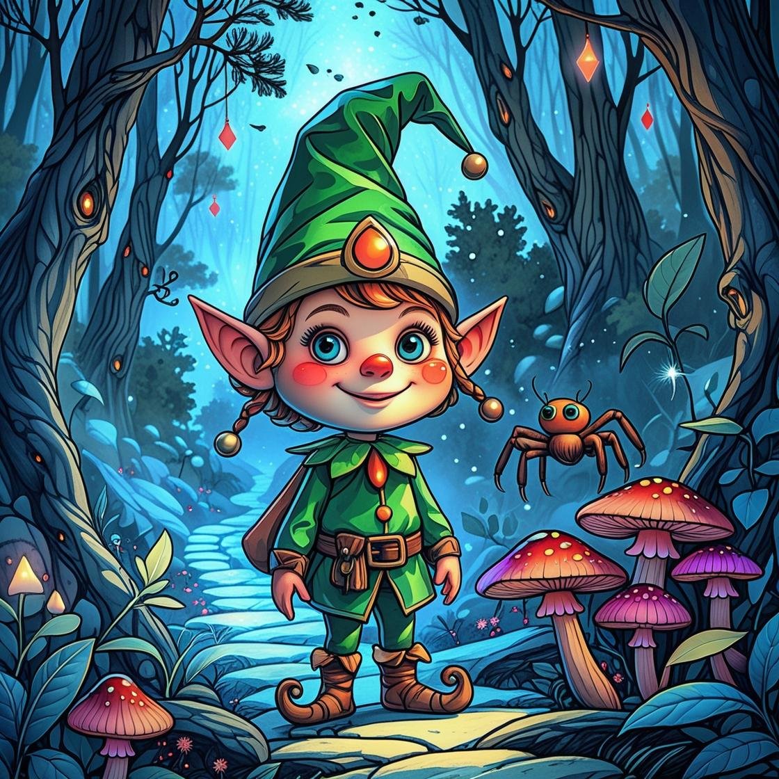 Short bedtime story with forest creatures